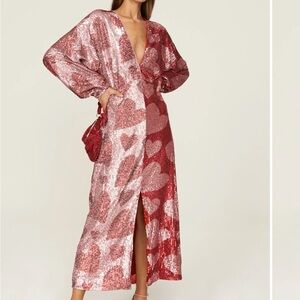 FARM Rio Sequin Heart Dress